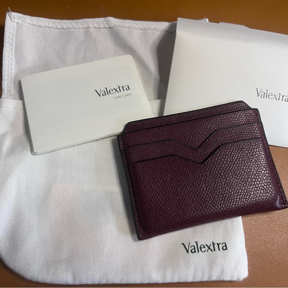 Authentic Valextra Red Leather Card Holder - Picture 8 of 9